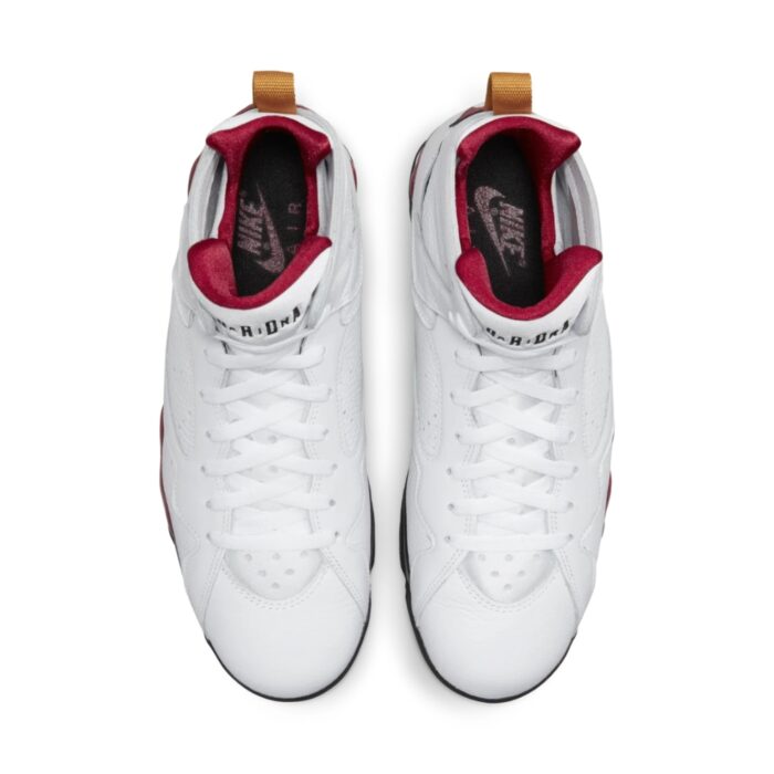 NIKE AIR JORDAN 7 OG CARDINAL WHITE BLACK CARDINAL RED CHUTNEY CU9307 106 - Image 4
