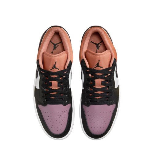 NIKE AIR JORDAN 1 LOW J MAUVE PHANTOM TOTAL ORANGE WHITE NIGHT MAROON FB9907 102 - Image 4