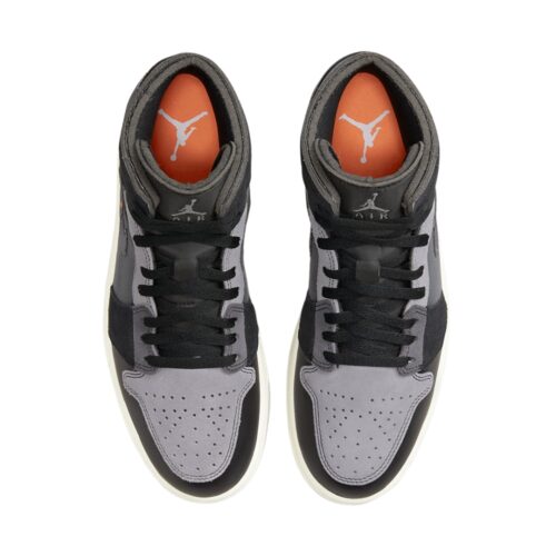 NIKE AIR JORDAN 1 MID CRAFT INSIDE OUT BLACK DM9652 001 - Image 4