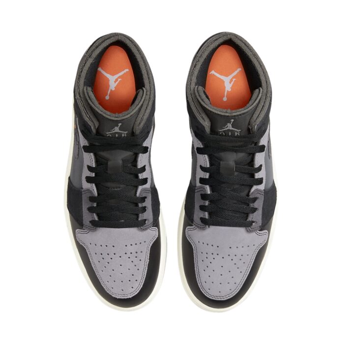 NIKE AIR JORDAN 1 MID CRAFT INSIDE OUT BLACK DM9652 001 - Image 4
