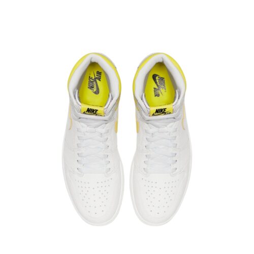 NIKE AIR JORDAN 1 RETRO HIGH FIRST CLASS FLIGHT WHITE DYNAMIC YELLOW BLACK 555088 170 - Image 4