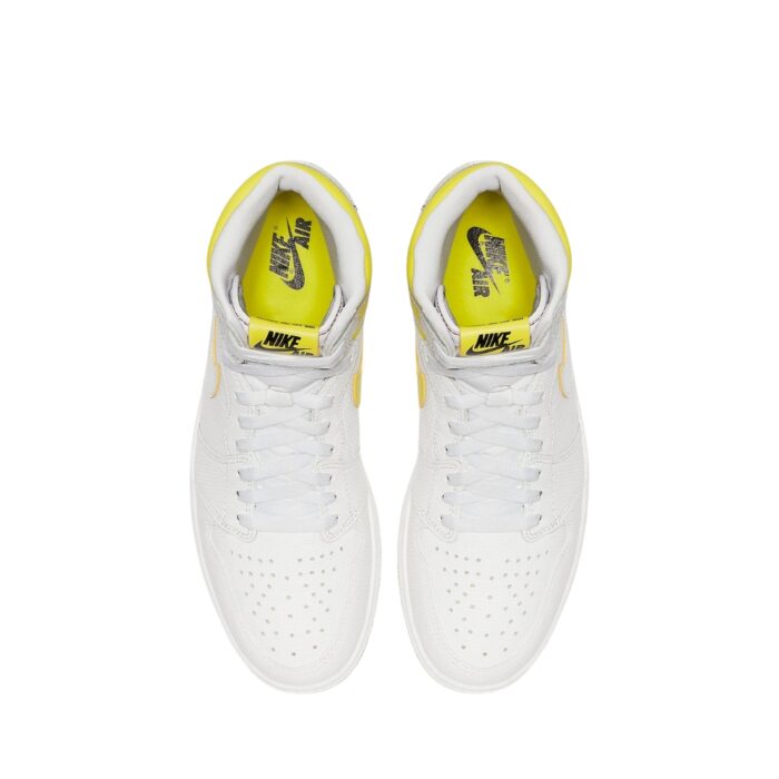 NIKE AIR JORDAN 1 RETRO HIGH FIRST CLASS FLIGHT WHITE DYNAMIC YELLOW BLACK 555088 170 - Image 4