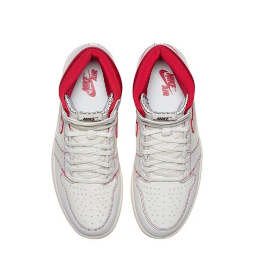 NIKE AIR JORDAN 1 RETRO HIGH PHANTOM SAIL BLACK PHANTOM UNIVERSITY RED 555088 160 - Image 4