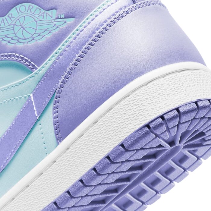 NIKE AIR JORDAN 1 MID PURPLE AQUA PURPLE PULSE GLACIER BLUE WHITE ARCTIC PUNCH 554724 500 - Image 4