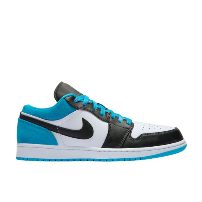 NIKE AIR JORDAN 1 LOW LASER BLUE BLACK WHITE CK3022 004 - Image 2