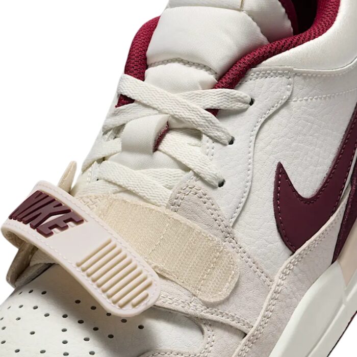 NIKE AIR JORDAN LEGACY 312 LOW YEAR OF THE SNAKE SAIL WHITE METALLIC GOLD BRIGHT BURGUNDY WINE RED IB4712 161 - Image 5