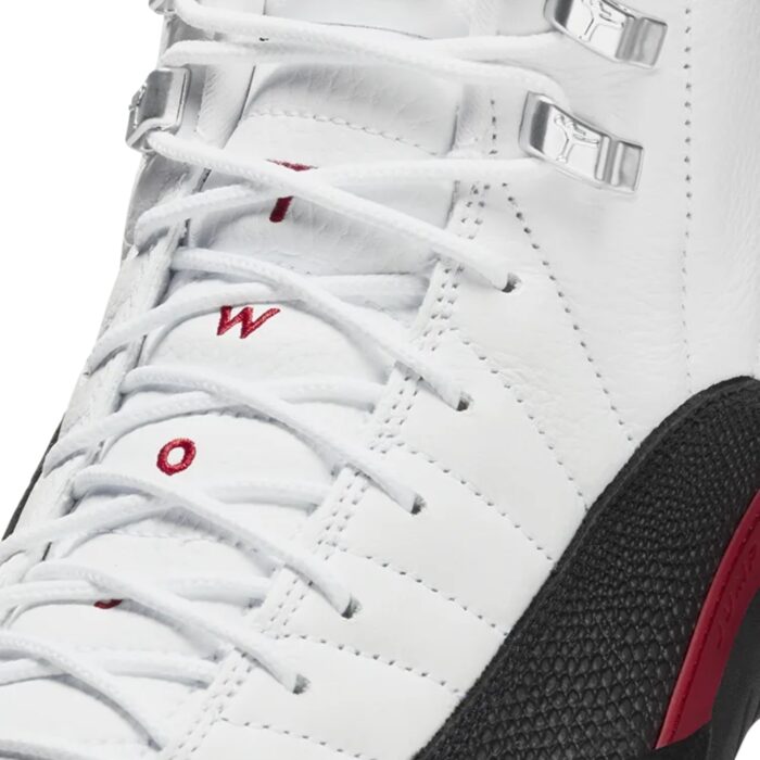 NIKE AIR JORDAN 12 TAXI FLIP WHITE GYM RED BLACK CT8013 162 - Image 4