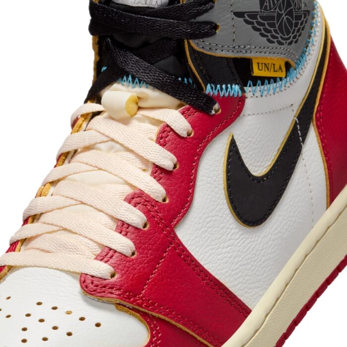 NIKE AIR JORDAN 1 HIGH OG CHICAGO X UNION LA VARSITY RED BLACK SAIL SHADOW GREY MUSLIN HV8563 600 - Image 6