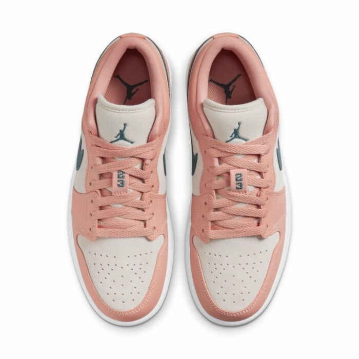 NIKE AIR JORDAN 1 LOW LIGHT MADDER ROOT PINK CREAM BLUE DC0774 800 - Image 4