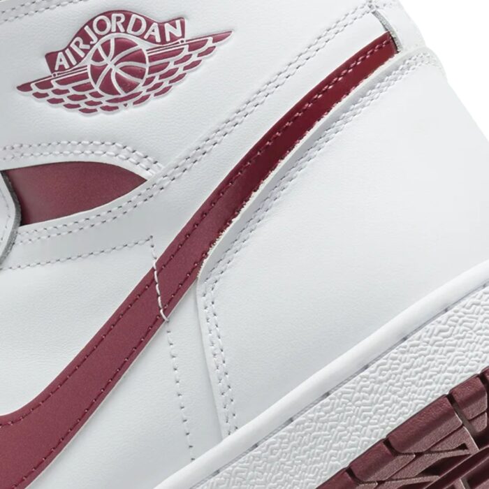 NIKE AIR JORDAN 1 HIGH 85 METALLIC BURGUNDY WHITE BQ4422 161 - Image 4
