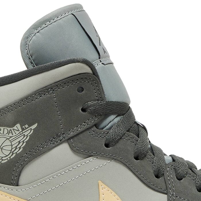 NIKE AIR JORDAN 1 MID IRON GREY WHITE ONYX LT SMOKE GREY BQ6472 020 - Image 4