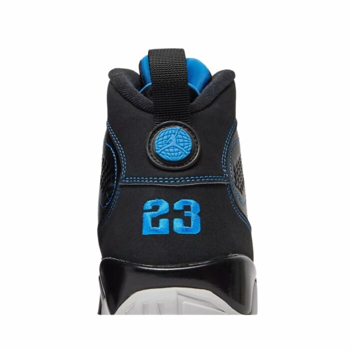 NIKE AIR JORDAN 9 RETRO BLACK WHITE PHOTO BLUE 302370 007 - Image 4