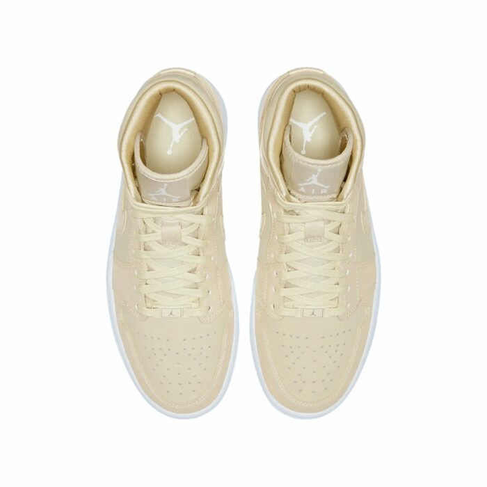 NIKE AIR JORDAN 1 MID GOOSE FEATHER YELLOW CK6587 200 - Image 4
