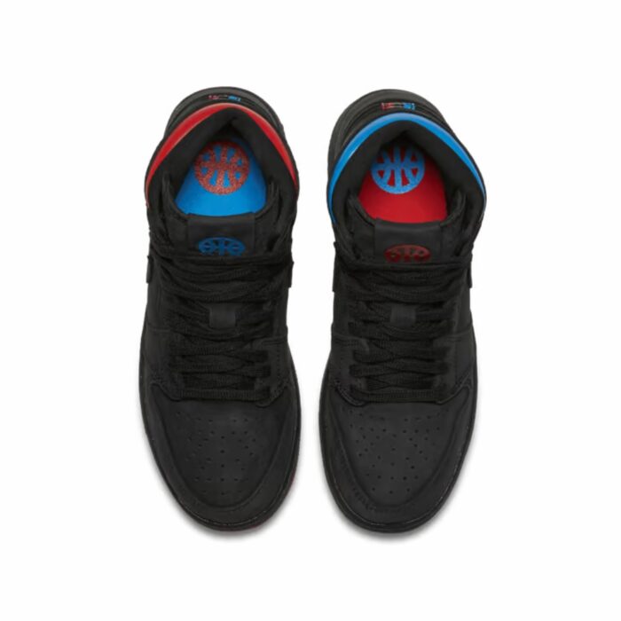 NIKE AIR JORDAN 1 RETRO HIGH OG QUAI54 GS BLACK ITALY BLUE UNIVERSITY RED AH1041 054 - Image 4
