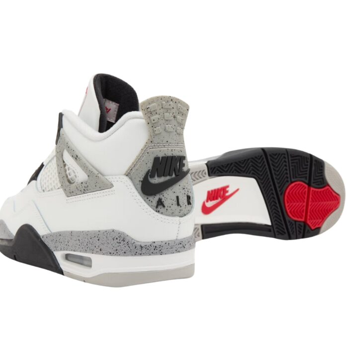 NIKE AIR JORDAN 4 WHITE CEMENT 2025 SUMMIT WHITE FIRE RED TECH GREY BLACK FV5029 100 - Image 4