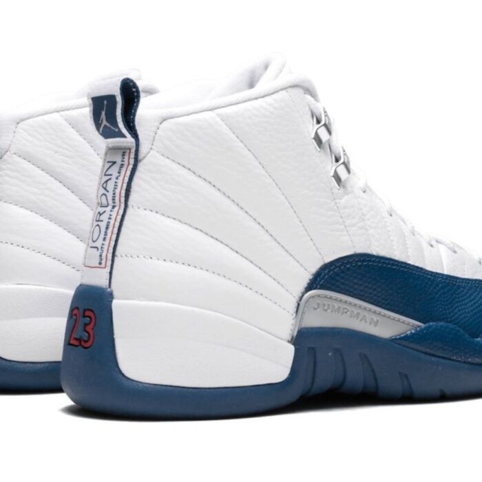 NIKE AIR JORDAN 12 RETRO FRENCH BLUE WHITE METALLIC SILVER VARSITY RED 130690 113 - Image 4