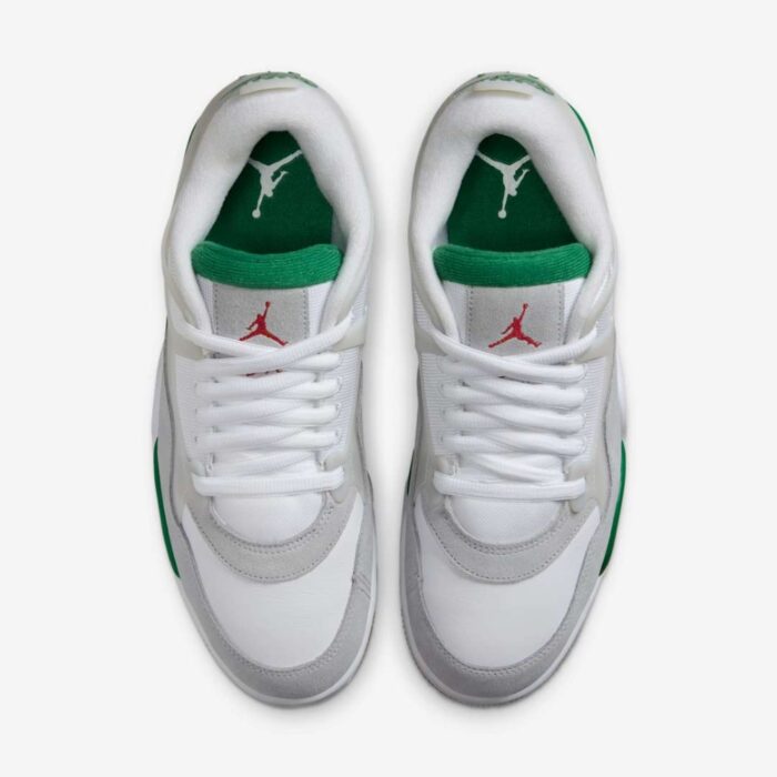 NIKE AIR JORDAN 4 RM PINE GREEN WHITE NEUTRAL GREY WOLF GREY VARSITY RED GUM DARK BROWN FQ7939 103 - Image 4