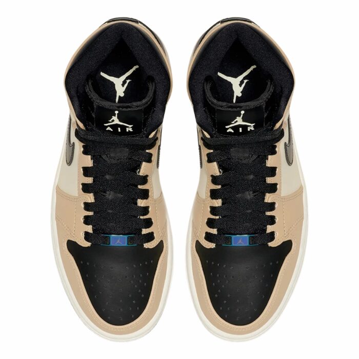 NIKE AIR JORDAN 1 RETRO HIGH MUSHROOM BLACK FOSSIL PALE IVORY MUSHROOM AH7389 003 - Image 4