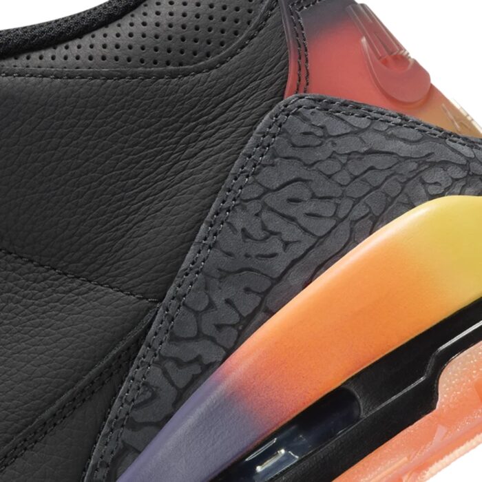 NIKE AIR JORDAN 3 X J BALVIN RIO BLACK SOLAR FLARE TOTAL CRIMSON ABYSS FN0344 001 - Image 4