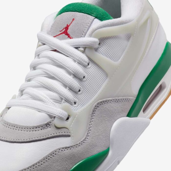 NIKE AIR JORDAN 4 RM PINE GREEN WHITE NEUTRAL GREY WOLF GREY VARSITY RED GUM DARK BROWN FQ7939 103 - Image 6