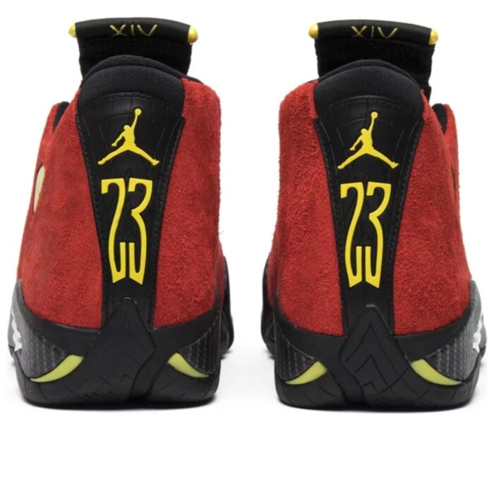 NIKE AIR JORDAN 14 RETRO FERRARI CHALLENGE RED BLACK 654459 670 - Image 5