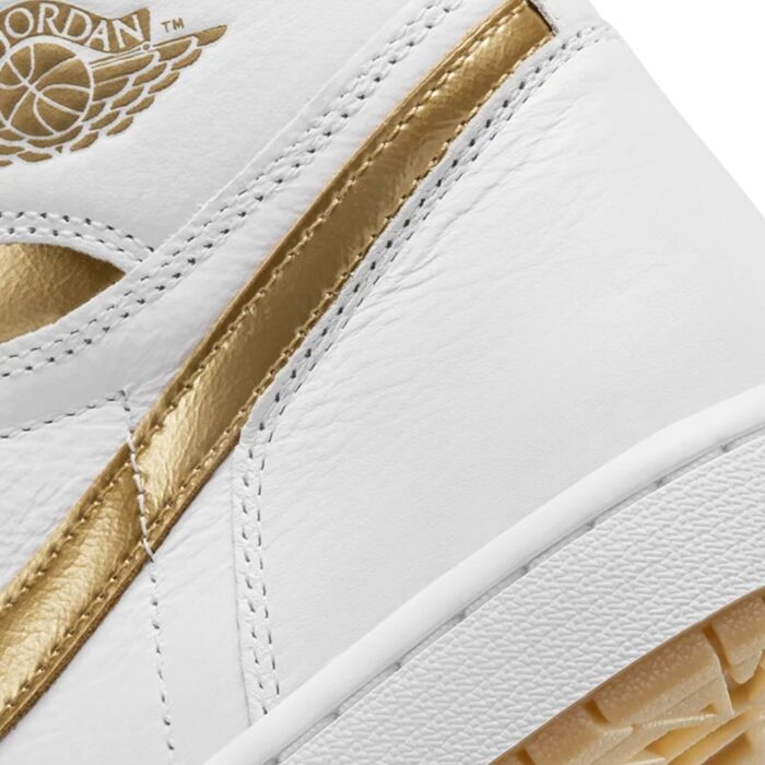 NIKE AIR JORDAN 1 HIGH 1 OG WHITE GOLD FD2596 107 - Image 4
