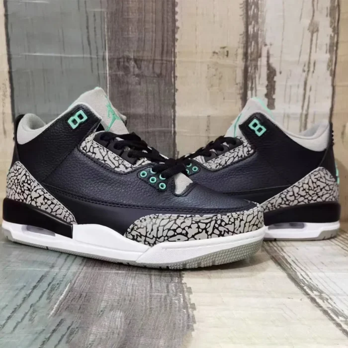 NIKE AIR JORDAN 3 GREEN GLOW BLACK WOLF GREY WHITE CT8532 031 - Image 7