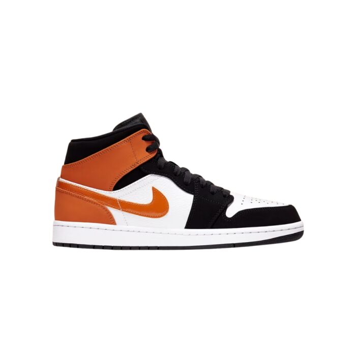NIKE AIR JORDAN 1 MID SHATTERED BACKBOARD BLACK STARFISH WHITE 554724 058 - Image 2
