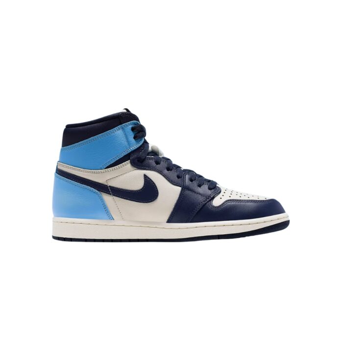 NIKE AIR JORDAN 1 RETRO HIGH OBSIDIAN UNC SAIL UNIVERSITY BLUE 555088 140 - Image 2