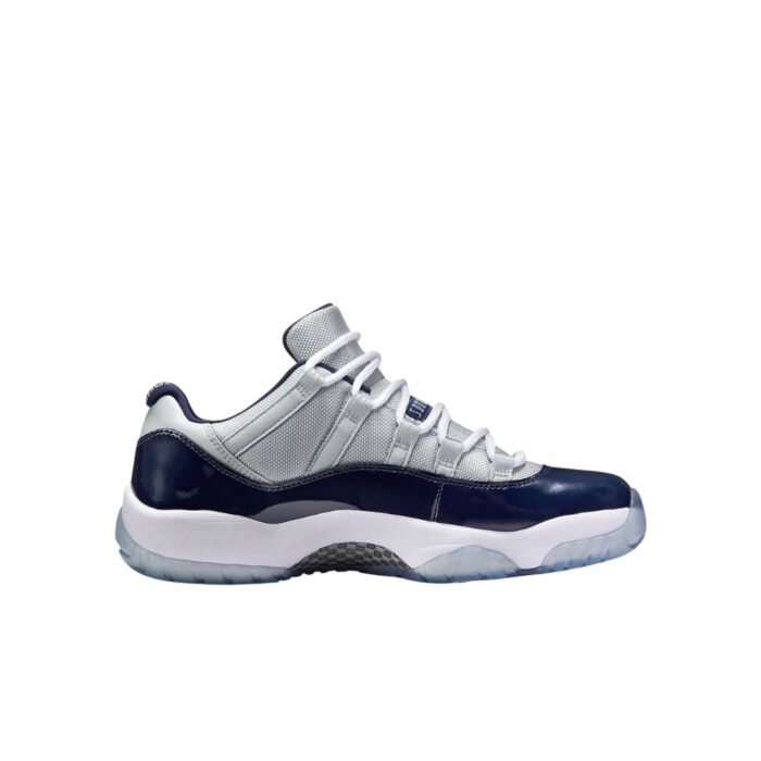 NIKE AIR JORDAN 11 RETRO LOW GEORGETOWN GREY MIST WHITE MIDNIGHT NAVY 528895 007 - Image 2