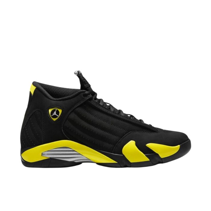 NIKE AIR JORDAN 14 RETRO THUNDER BLACK TOUR YELLOW WHITE 487471 070 - Image 2
