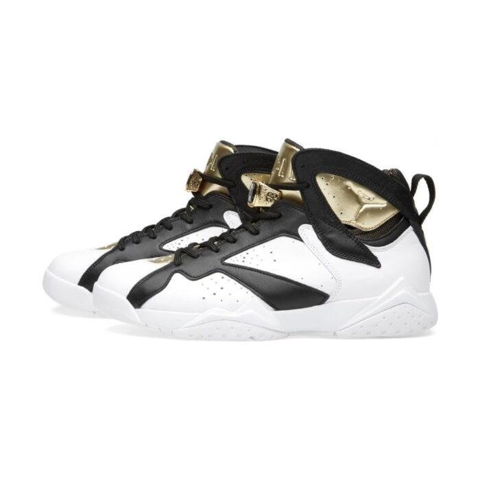 NIKE AIR JORDAN 7 RETRO CHAMPIONSHIP PACK CHAMPAGNE WHITE METALLIC GOLD BLACK 725093 140 - Image 2