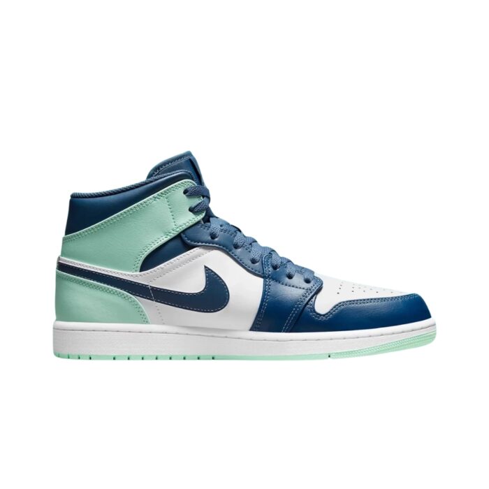 NIKE AIR JORDAN 1 MID BLUE MINT GREEN 554724 413 - Image 2