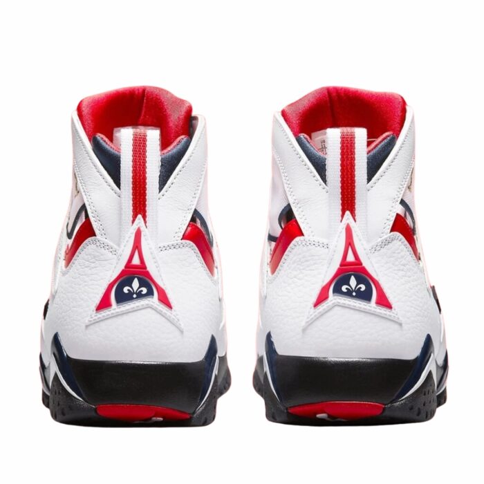 NIKE AIR JORDAN 7 RETRO PARIS SAINT GERMAIN WHITE COLLEGE NAVY SPORT ROYAL UNIVERSITY RED CZ0789 105 - Image 5