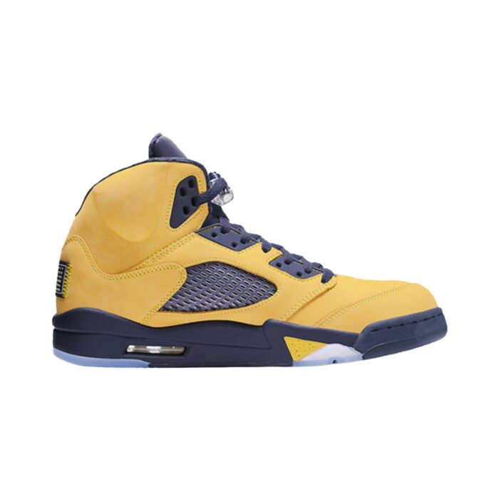 NIKE AIR JORDAN 5 RETRO MICHIGAN AMRILLO COLLEGE NAVY CQ9541 704 - Image 2