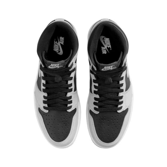 NIKE AIR JORDAN 1 RETRO HIGH OG SHADOW 2 0 BLACK WHITE LIGHT SMOKE GREY 555088 035 - Image 4