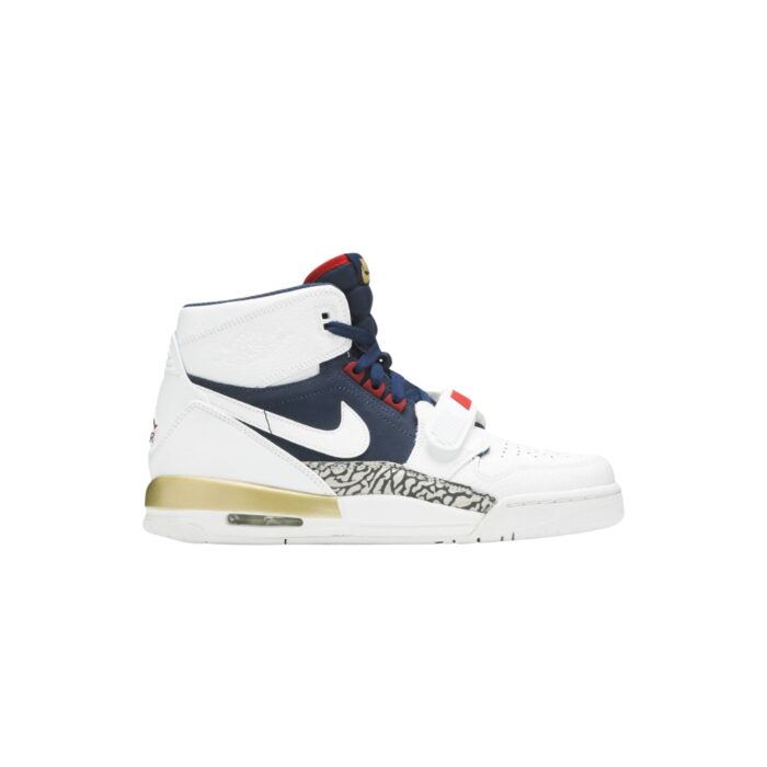 NIKE AIR JORDAN LEGACY 312 OLYMPIC WHITE RED BLUE AT4040 101 - Image 2