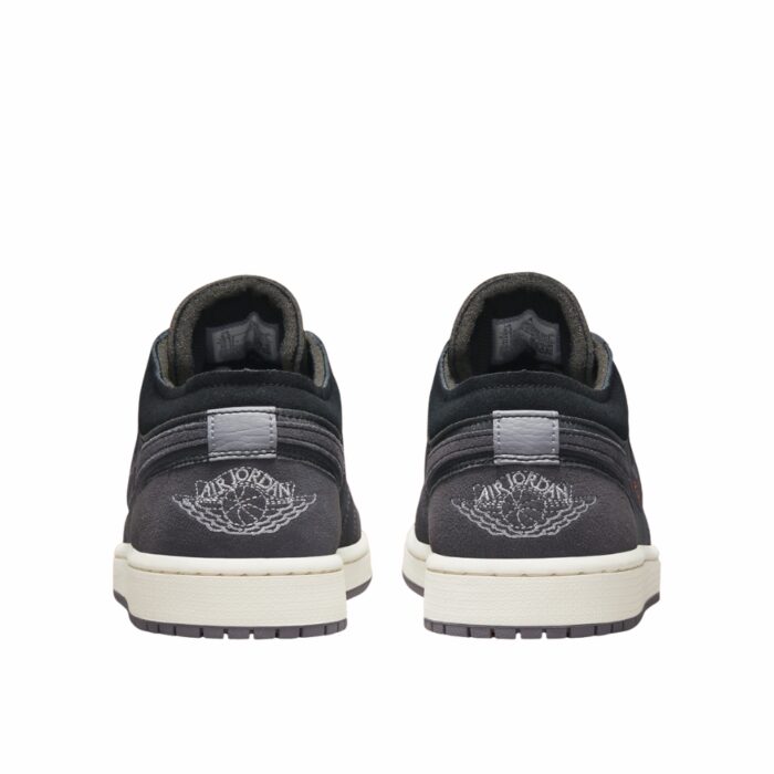 NIKE AIR JORDAN 1 LOW CRAFT INSIDE OUT BLACK GREY ORANGE DN1635 001 - Image 5