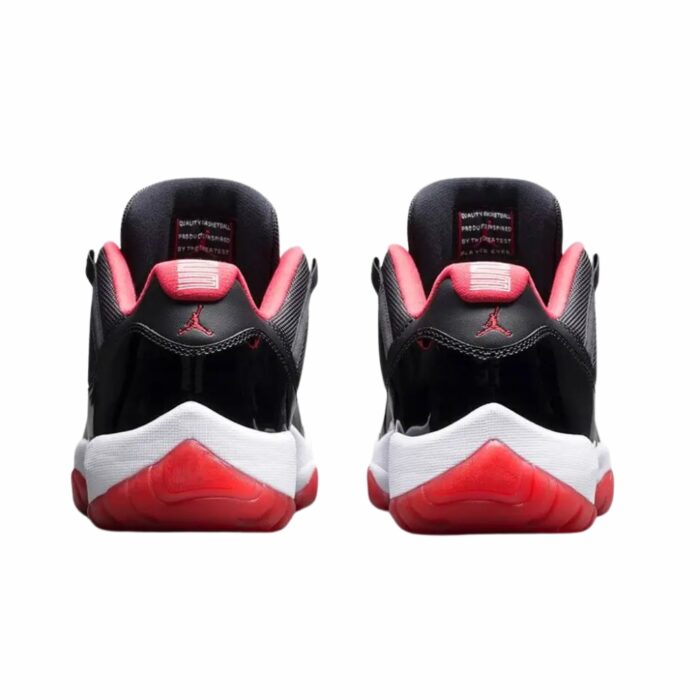 NIKE AIR JORDAN 11 RETRO LOW BRED BLACK TRUE RED WHITE 528895 012 - Image 5