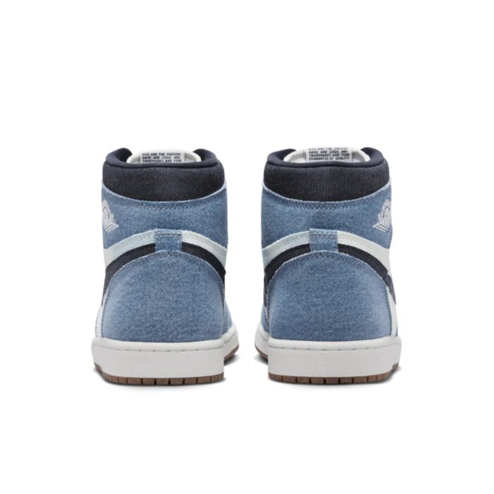 NIKE AIR JORDAN 1 HIGH OG DENIM SUMMIT WHITE OBSIDIAN SUMMIT WHITE GUM MEDIUM BROWN FQ2947 100 - Image 5