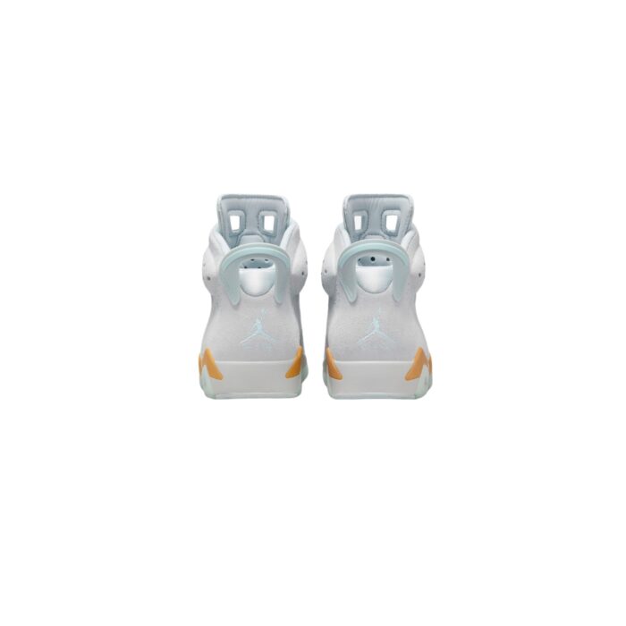 NIKE AIR JORDAN 6 RETRO CRAFT PARIS OLYMPICS PEARL PURE PLATINUM GLACIER BLUE MTLC GOLD COCONUT MILK DQ4914 074 - Image 5