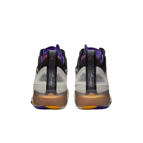 NIKE AIR JORDAN 37 PF BEYOND BORDERS LIGHT BONE FIRE RED BLACK DARK CONCORD DD6959 060 - Image 5