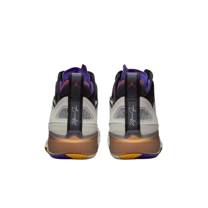 NIKE AIR JORDAN 37 PF BEYOND BORDERS LIGHT BONE FIRE RED BLACK DARK CONCORD DD6959 060 - Image 5