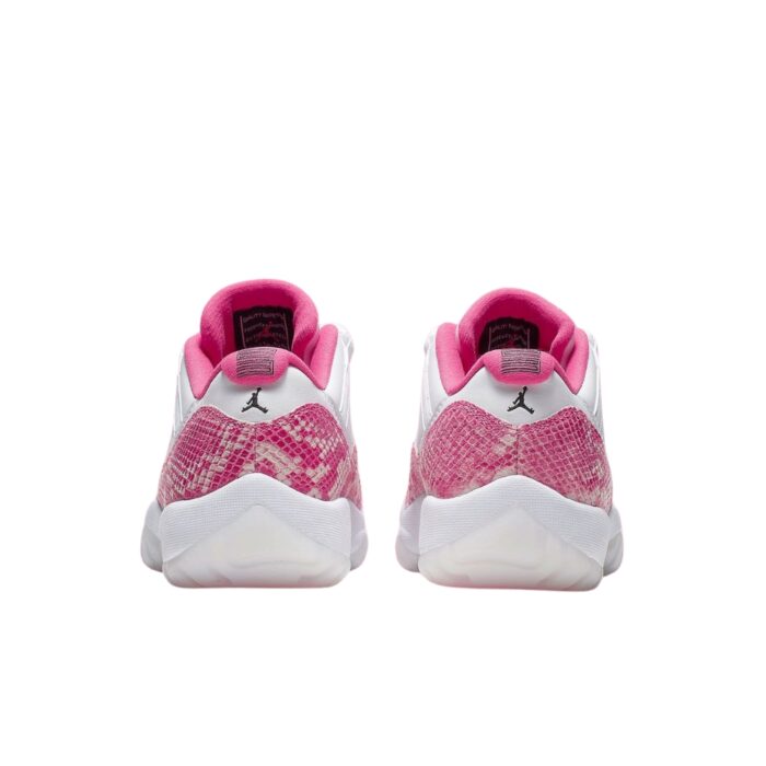 NIKE AIR JORDAN 11 LOW PINK SNAKESKIN WHITE WATERMELON BLACK AH7860 106 - Image 5