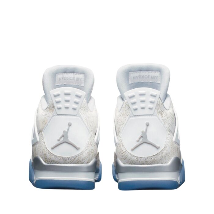 NIKE AIR JORDAN 4 30TH ANNIVERSARY LASER WHITE CHROME METALLIC SILVER 705333 105 - Image 5