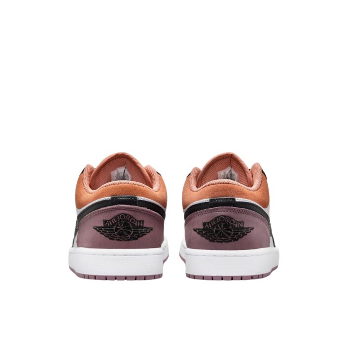 NIKE AIR JORDAN 1 LOW J MAUVE PHANTOM TOTAL ORANGE WHITE NIGHT MAROON FB9907 102 - Image 5