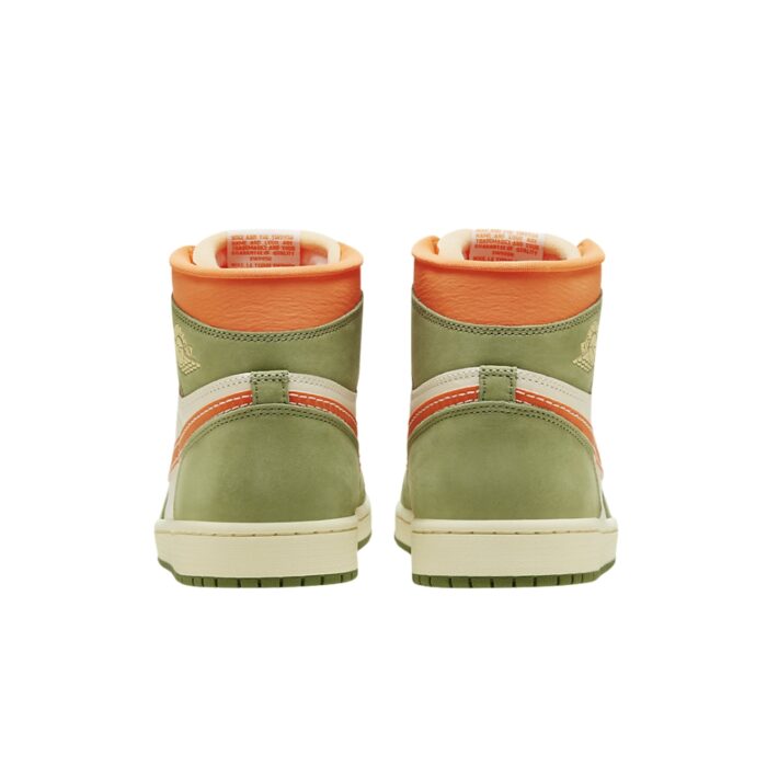 NIKE AIR JORDAN 1 HIGH OG CELADON SKY J LIGHT OLIVE BRIGHT MANDARIN COCONUT MILK PALE IVORY FB9934 300 - Image 5