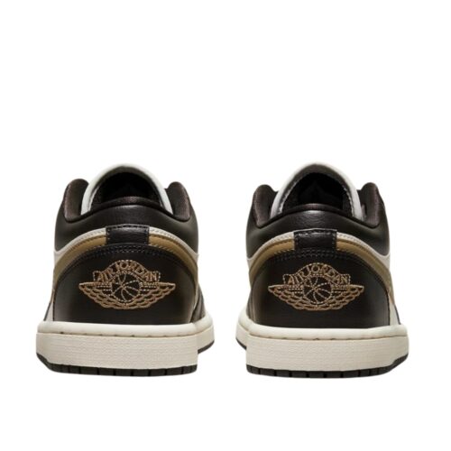 NIKE AIR JORDAN 1 LOW MOCHA BROWN SAIL GOLD DC0774 200 - Image 5
