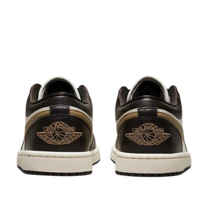 NIKE AIR JORDAN 1 LOW MOCHA BROWN SAIL GOLD DC0774 200 - Image 5