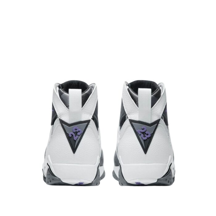 NIKE AIR JORDAN 7 RETRO FLINT 2021 WHITE FLINT GREY BLACK VARSITY PURPLE CU9307 100 - Image 5